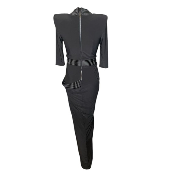 Revolve Zhivago Eye Of Horus Sheer Gown in Black Size 2 dress formal goth unique - Picture 9 of 16